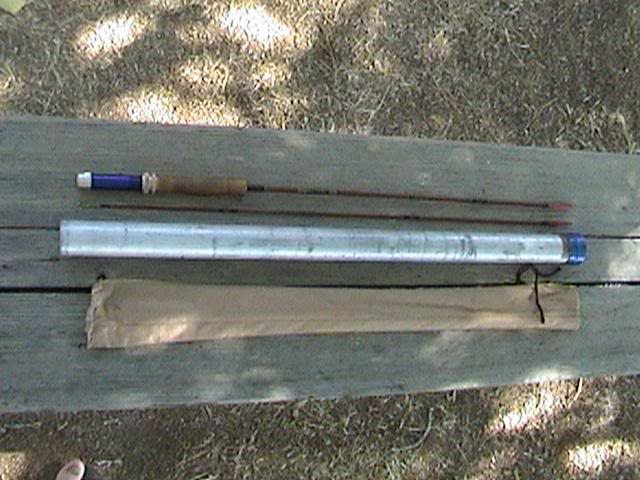 Tea Stick Rod Co. Bamboo Fly Rod. 6' 6” 3wt. W/ Tube and Sock.